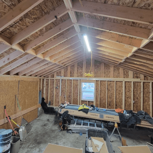 Framing and structural build stage of residential renovation handled by Homes by Covenant