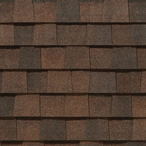 “Dark brown architectural roofing shingles designed for high wind resistance and long-term durability.”