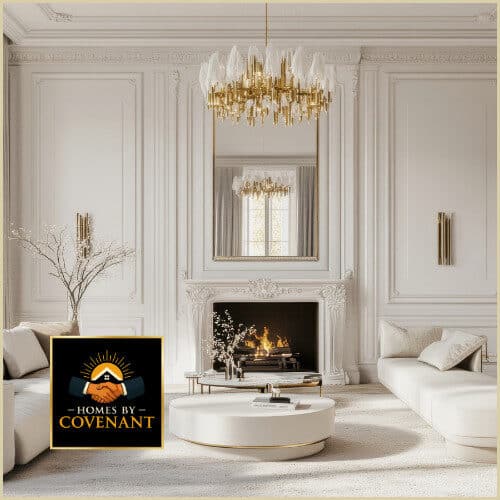 Elegant modular living room with open layout, light-filled spaces, and flexible room design.