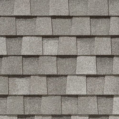“Light gray architectural shingles offering a modern roof profile with advanced weather protection.”