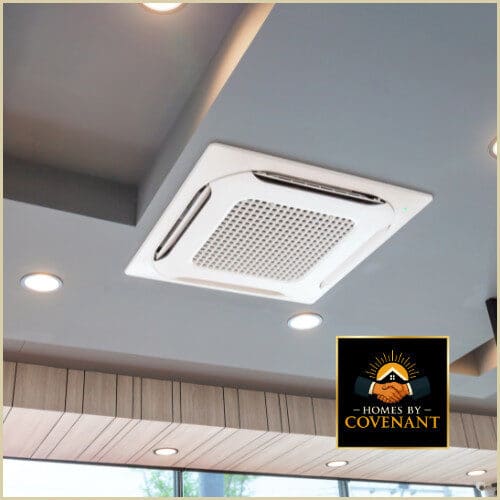 Fresh-air HRV/ERV ventilation system improving indoor air quality.